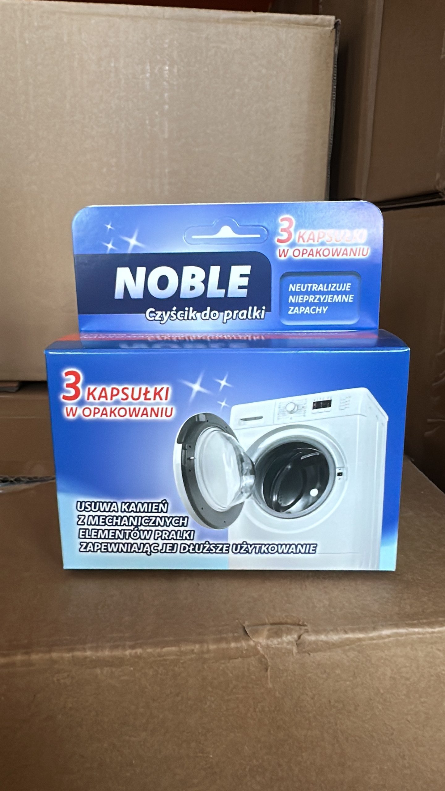 Kapsułki do czyszczenia pralki NOBLE 3szt - czyścik